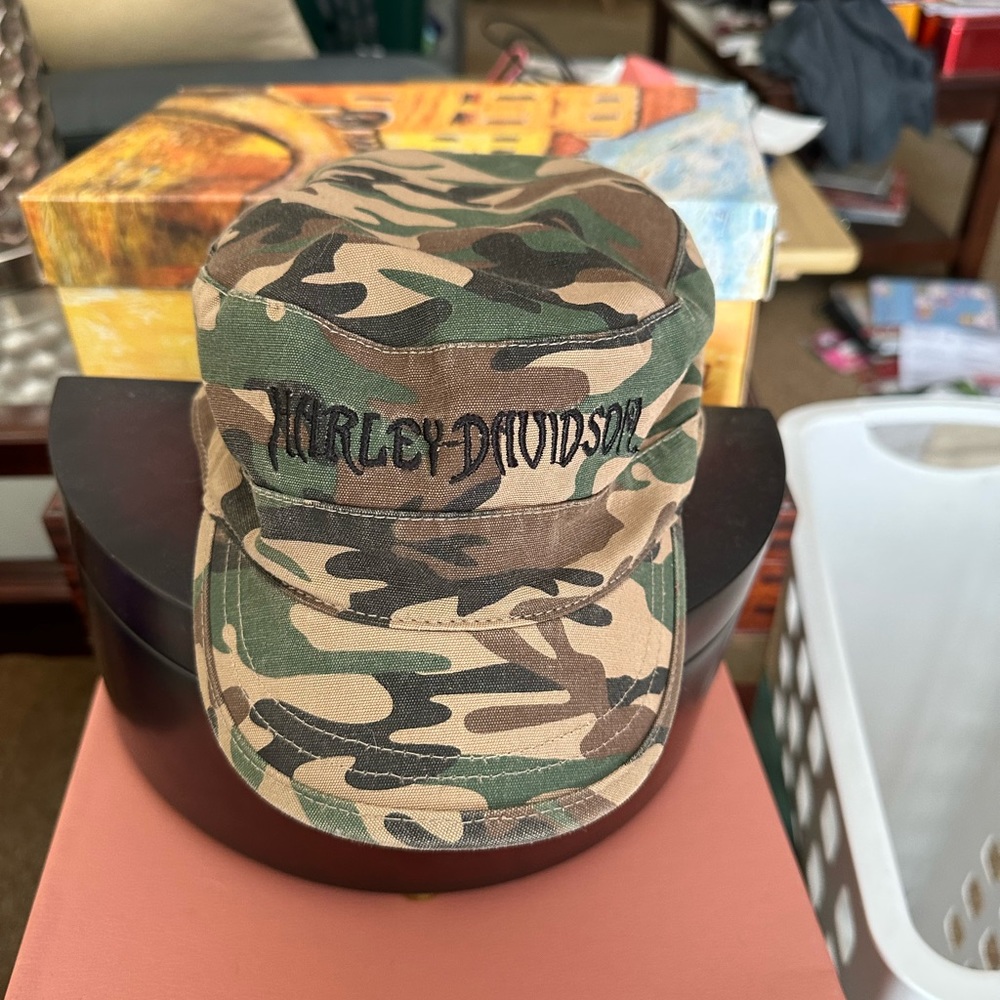 Harley Davidson woman’s Military camouflage hat.